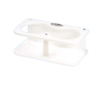 Deep Blue Double Drink Holder White