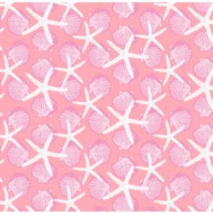 Jessie Jessup Dog Bandana Starfish Pink Pattern
