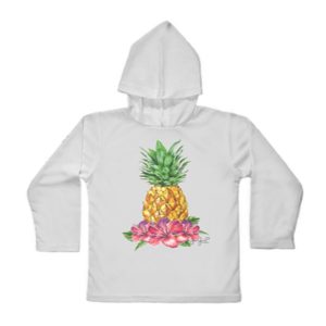 Jessie Jessup Toddler Tropical Pineapple Hooded LS