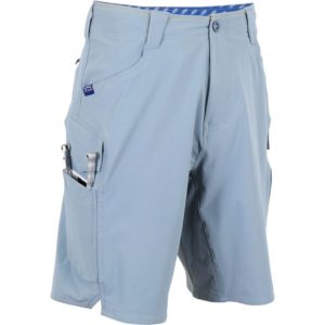 Aftco Pact Fishing Shorts Slate Blue Side