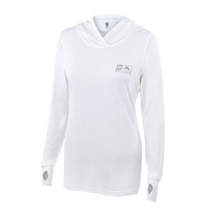 Pelagic Ultratek Hooded Shirt White Fish Camo Front