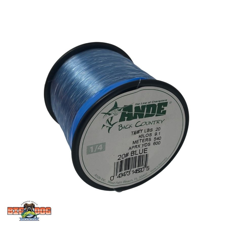 Ande Monofilament Line (Clear, 20 -Pounds Test, 1/4# Spool)