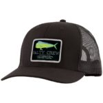 Salty Crew Mahi Mount Retro Trucker Hat Black Front Web