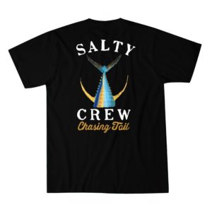 Salty Crew Tailed Short Sleeve Tee Black Back Web