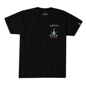 Salty Crew Tailed Short Sleeve Tee Black Front Web