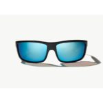 Bajio Nippers Sunglasses Black Matte Blue Poly Front