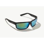 Bajio Nippers Sunglasses Black Matte Green Glass Front Side