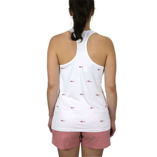 Aftco Captains Lounge Tank White Back