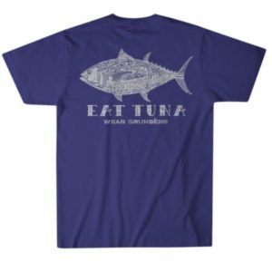 Grundens Eat Tuna T-Shirt Navy Back